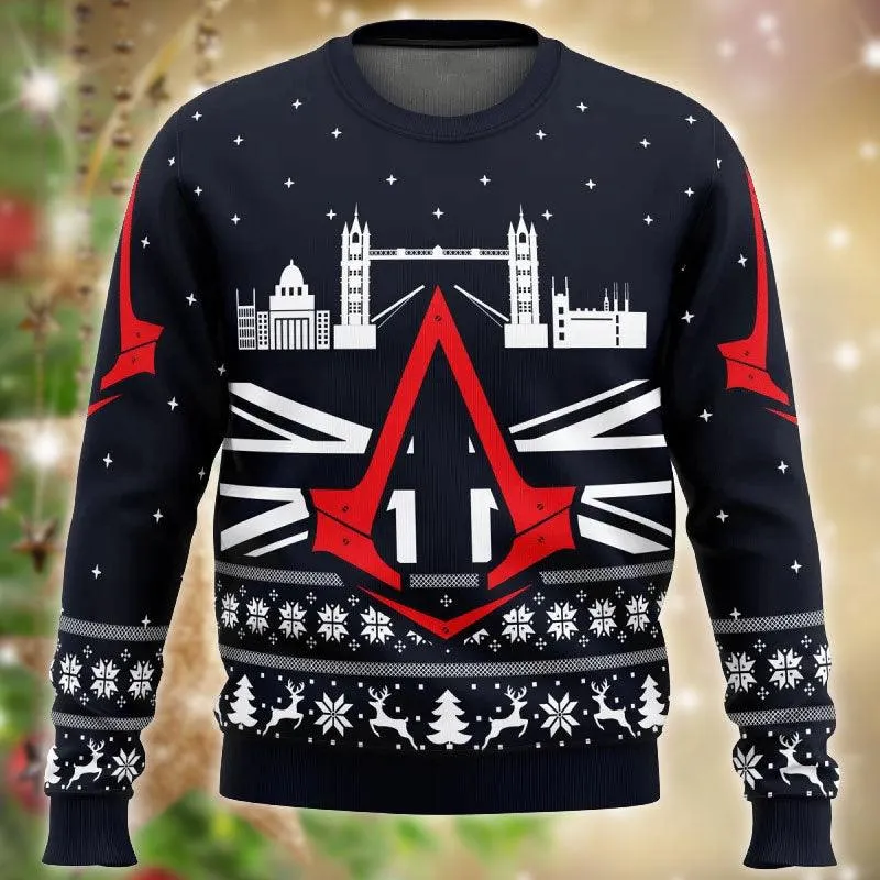 Assassins Creed London Bridge Ugly Sweater