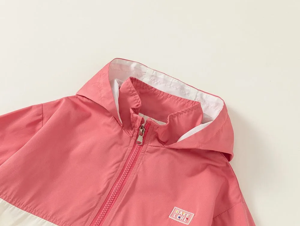 Bake Lere Color Block Windbreaker Jacket