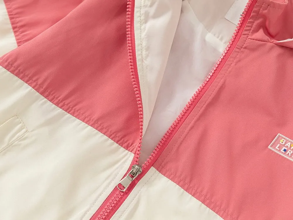 Bake Lere Color Block Windbreaker Jacket