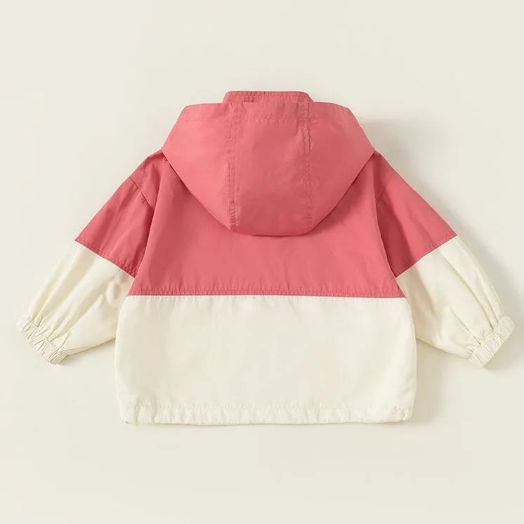 Bake Lere Color Block Windbreaker Jacket