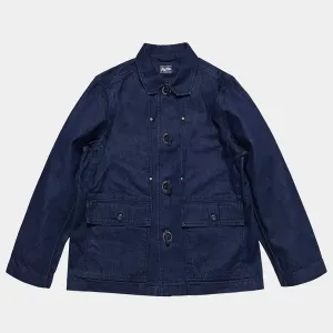 BZEN M.3195-BRETON REGULAR FIT 6 POCKET DENIM JACKET-12oz-E0 RINSE INDIGO