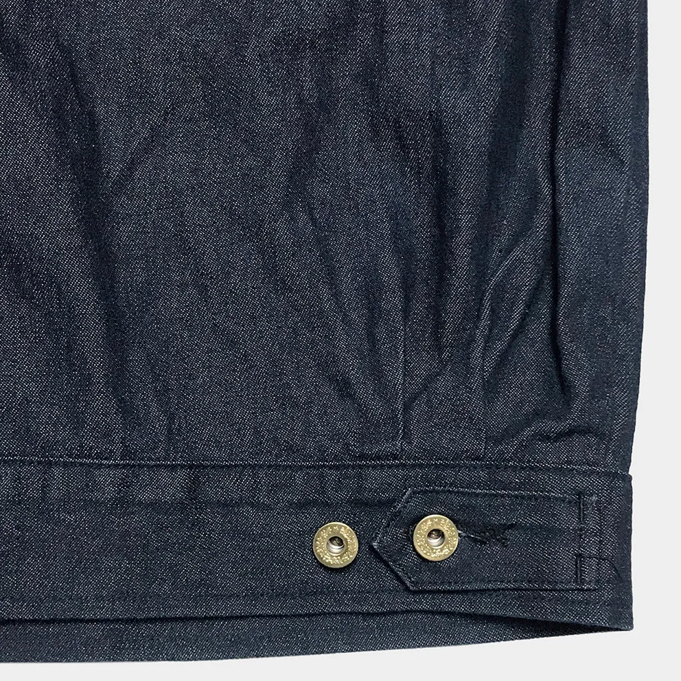 BZEN M.3221-HMS REGULAR FIT 4 POCKET NAVAL INSPIRED DENIM JACKET-12OZ-HRH INDIGO