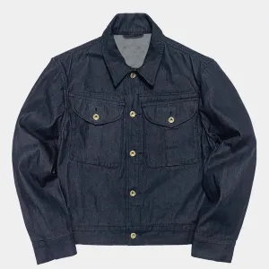 BZEN M.3221-HMS REGULAR FIT 4 POCKET NAVAL INSPIRED DENIM JACKET-12OZ-HRH INDIGO