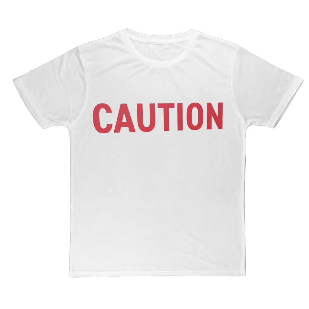 Caution Classic Sublimation Adult T-Shirt