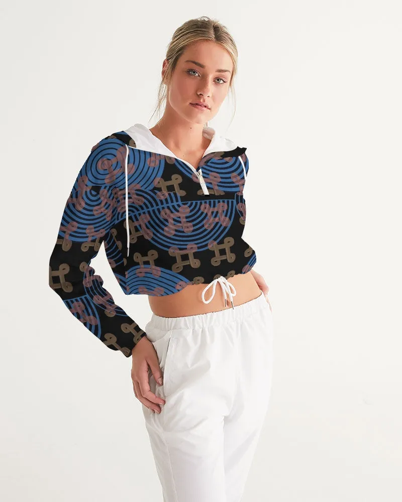 Continuous Peace Women's Cropped Windbreaker