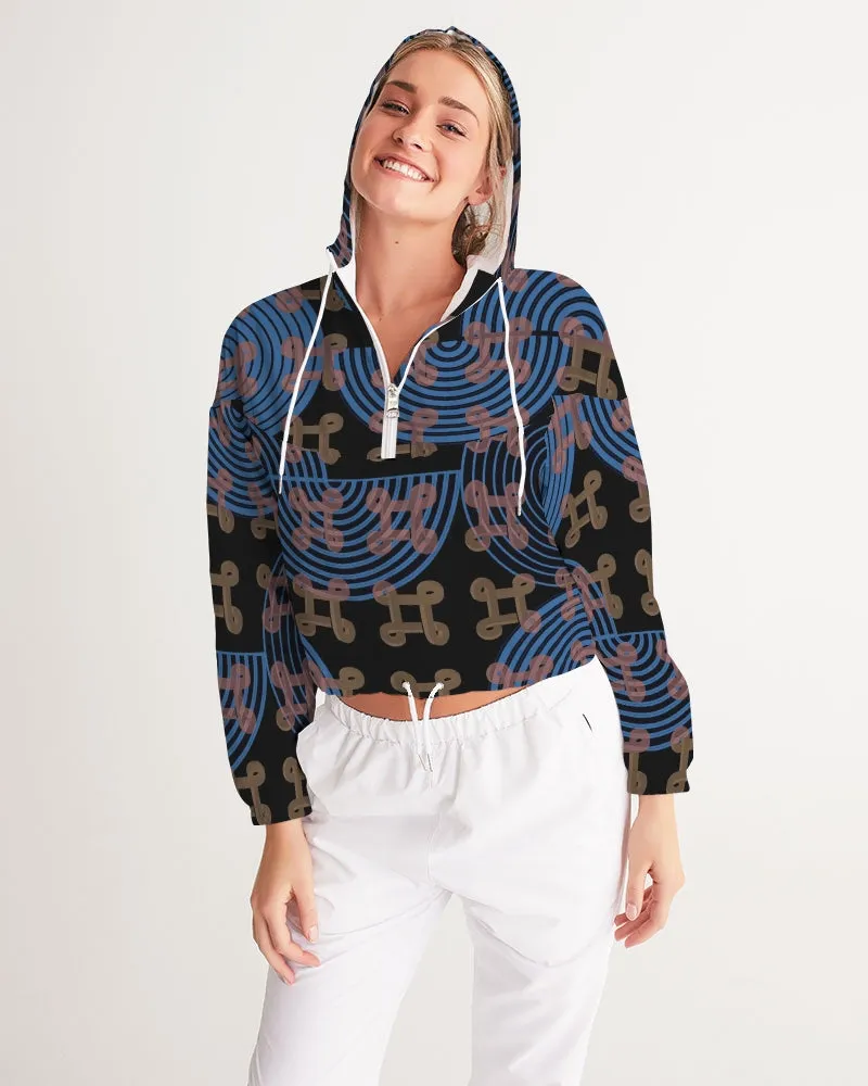Continuous Peace Women's Cropped Windbreaker