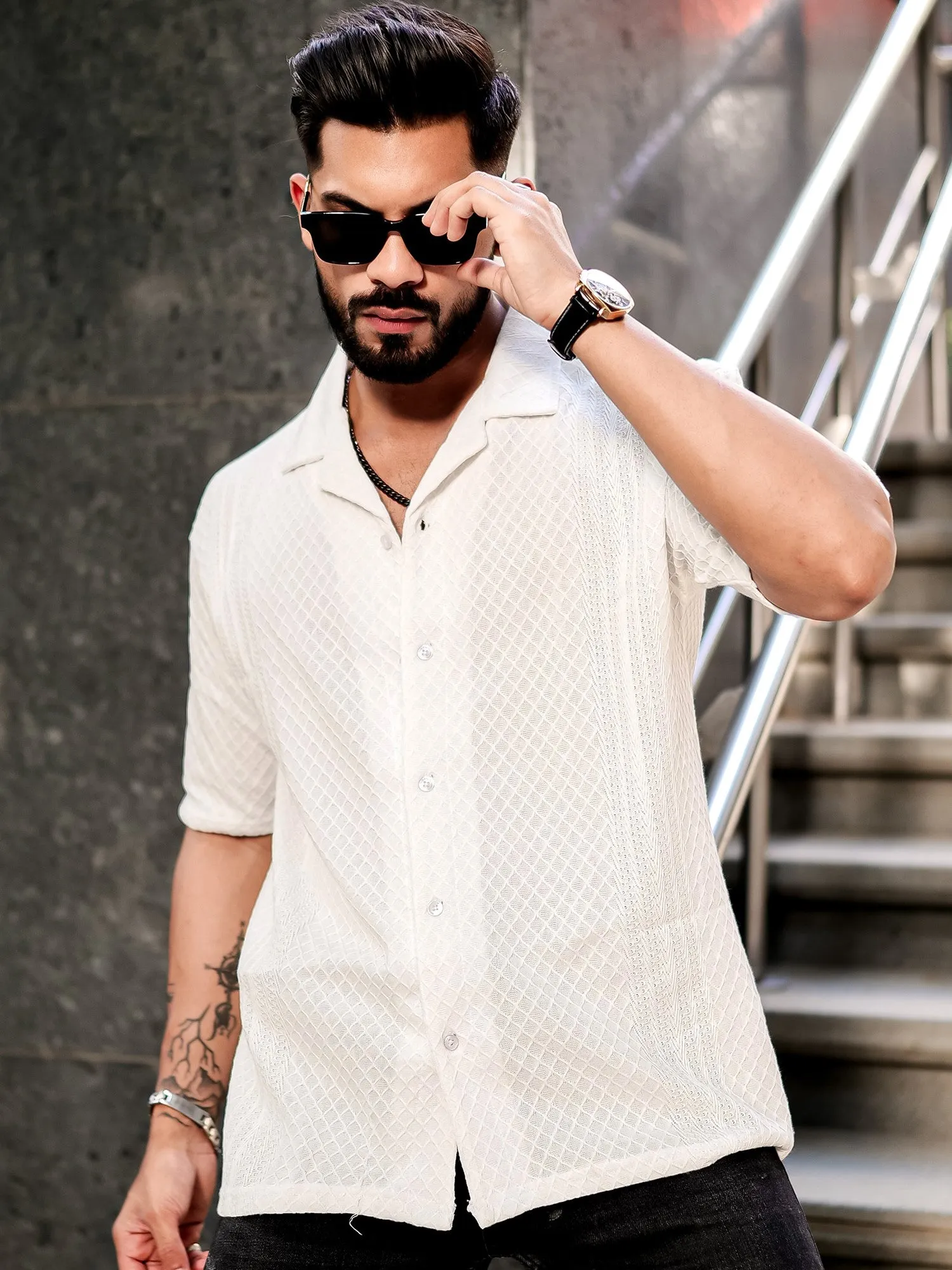 Cubic White Shirt