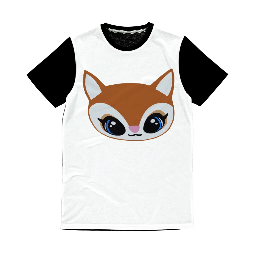 Deer Head Classic Sublimation Panel T-Shirt