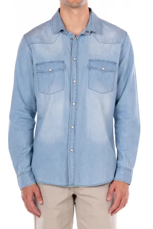 Dennis Chambray Shirt - Light Blue