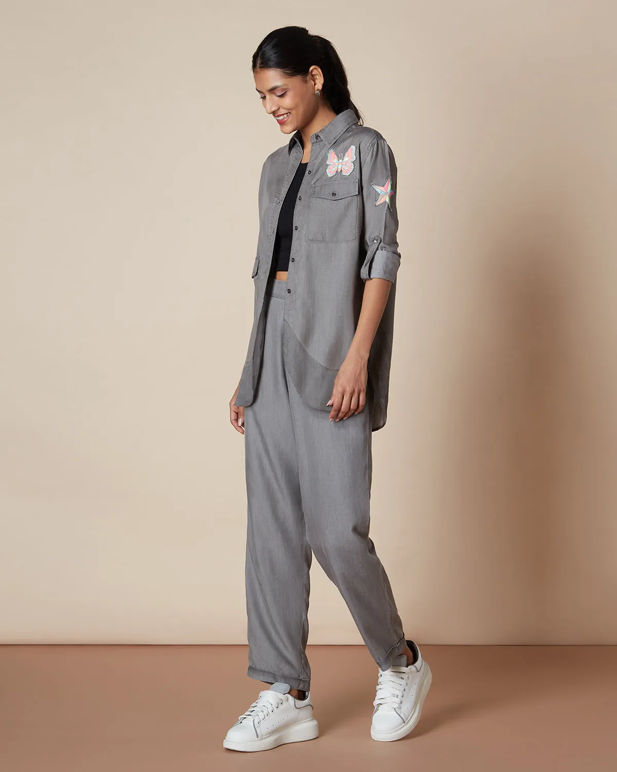 Easy Street Oversized Denim Shirt