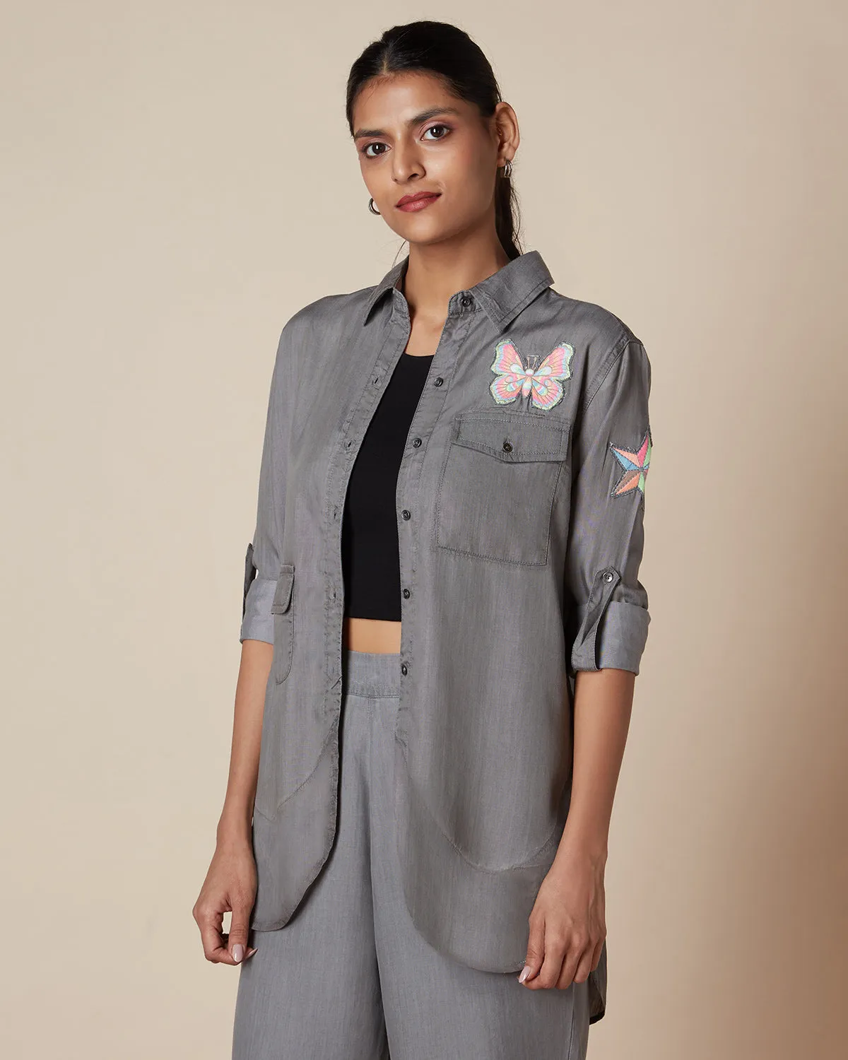 Easy Street Oversized Denim Shirt