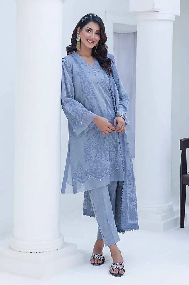 Gul Ahmed Summer Essential 2024 – 3PC Chambray Jacquard Suit MJ-42032