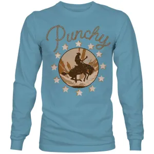 Hooey Women's Punchy Long Sleeve T-shirt - Tan/ Cream Logo