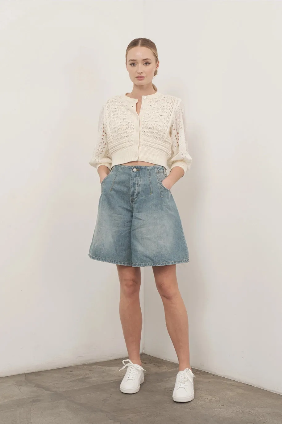 NB  COTTON CARDIGAN SWEATER