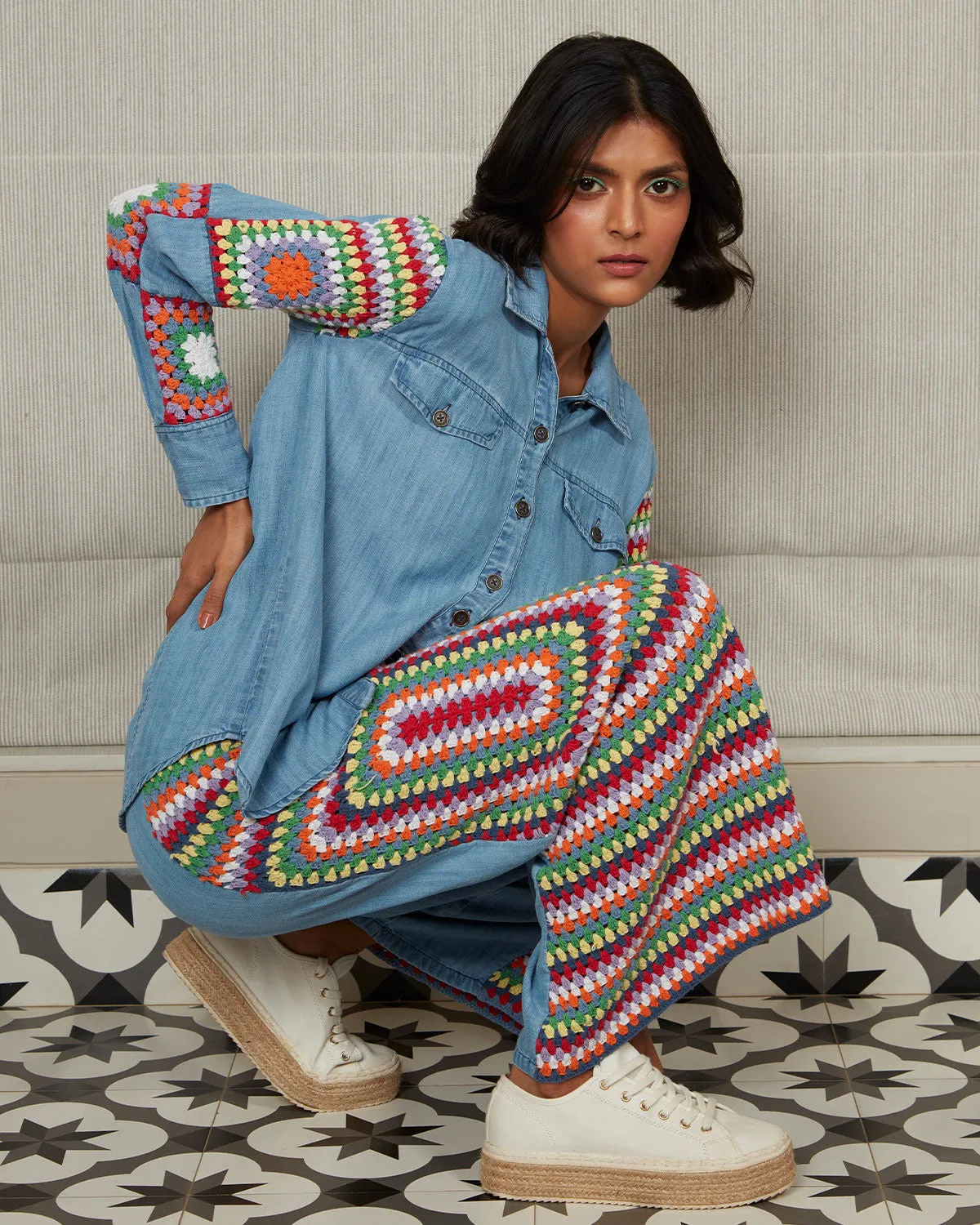 Passionfruit Crochet Wide-Legged Pants