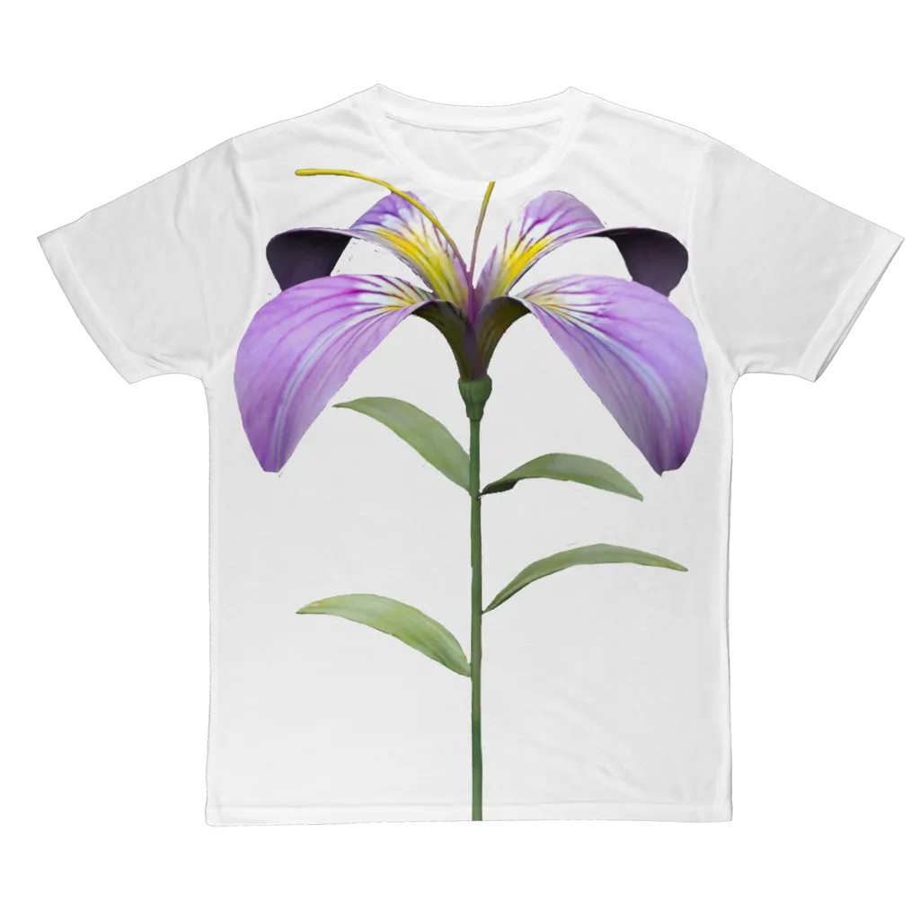 PurpleFlower2 Classic Sublimation Adult T-Shirt
