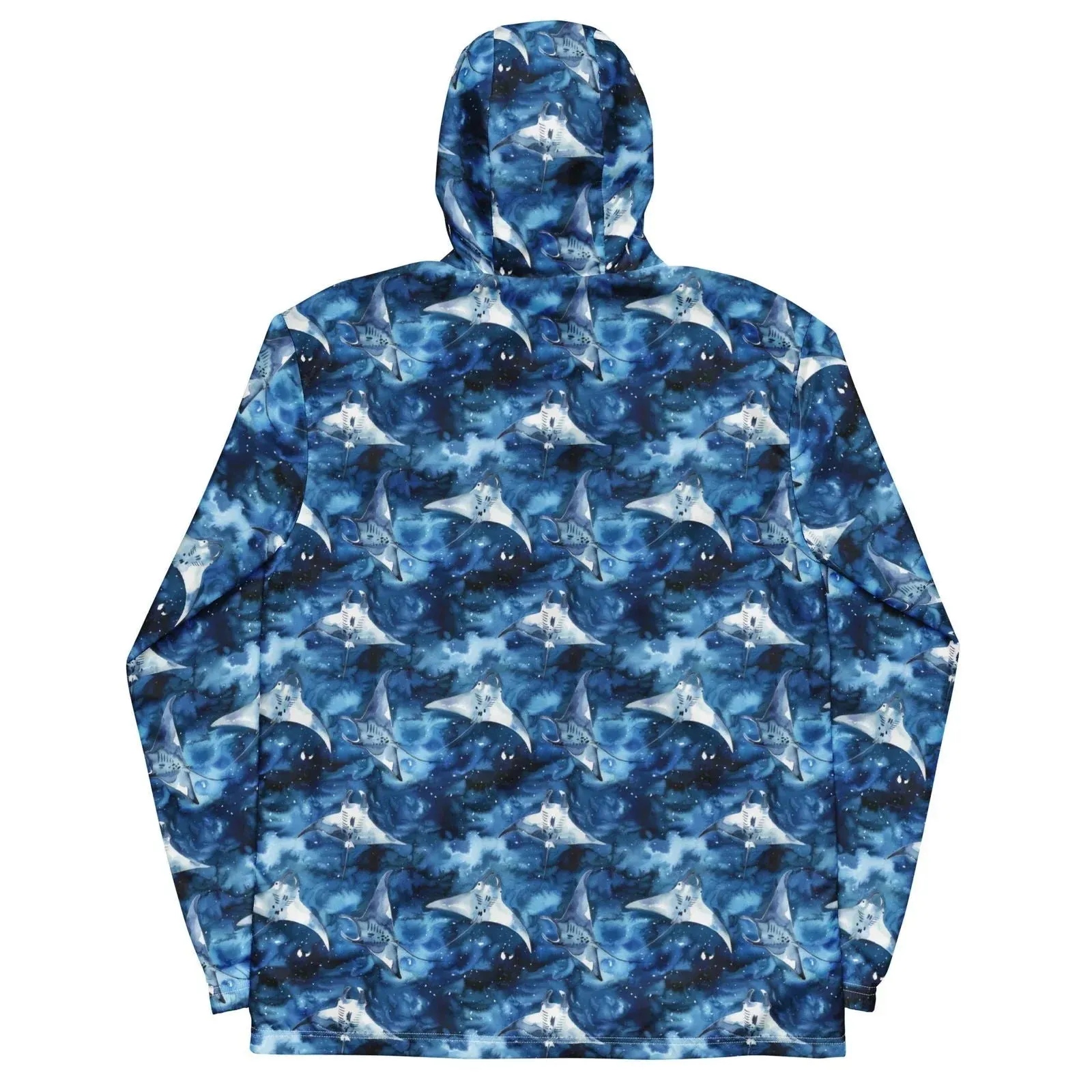 Starry Manta Ray Men’s Windbreaker