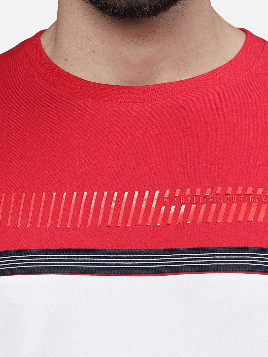 T-Base Men Colourblocked Pockets T-Shirt