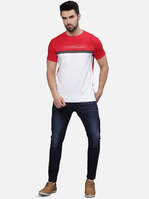 T-Base Men Colourblocked Pockets T-Shirt