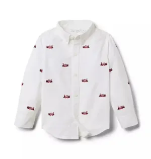 The  Embroidered Oxford Shirt