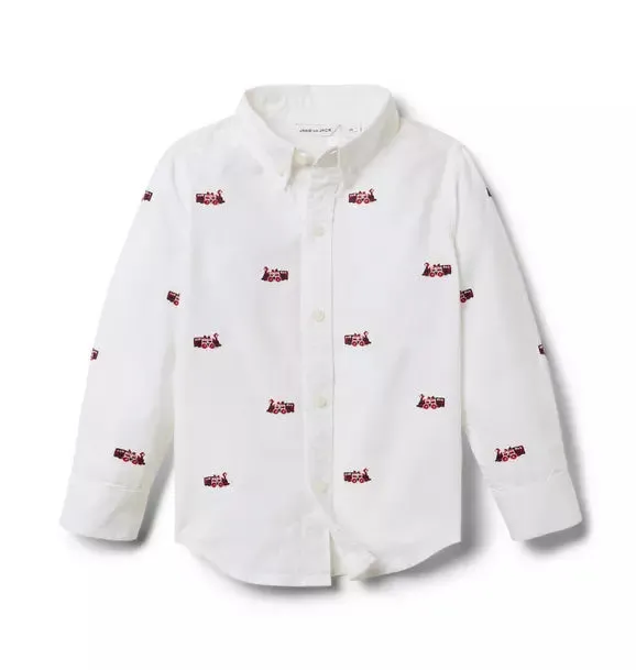 The  Embroidered Oxford Shirt