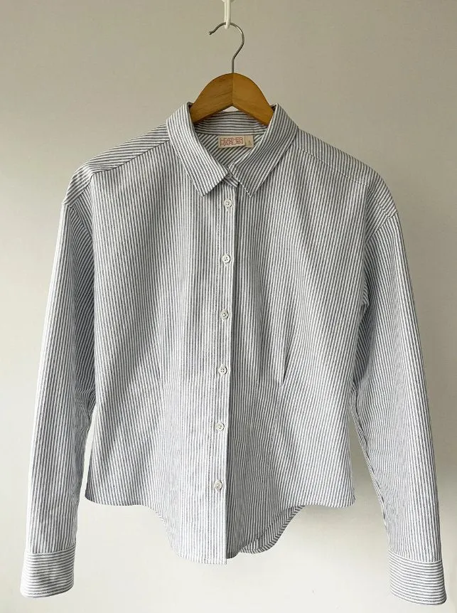 Waisted Oxford Button Down Shirt