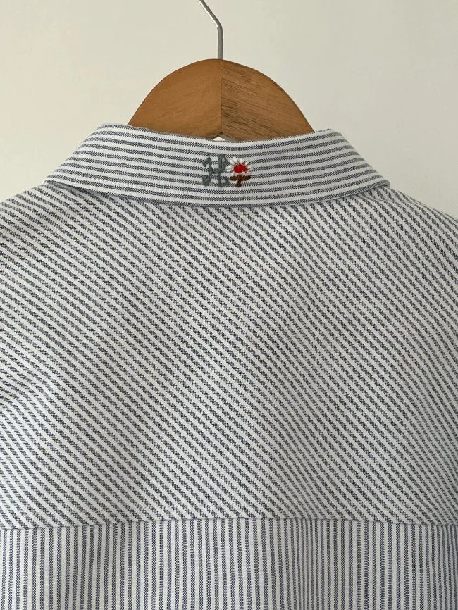 Waisted Oxford Button Down Shirt