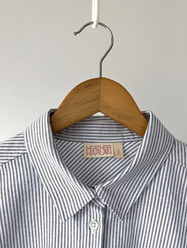 Waisted Oxford Button Down Shirt