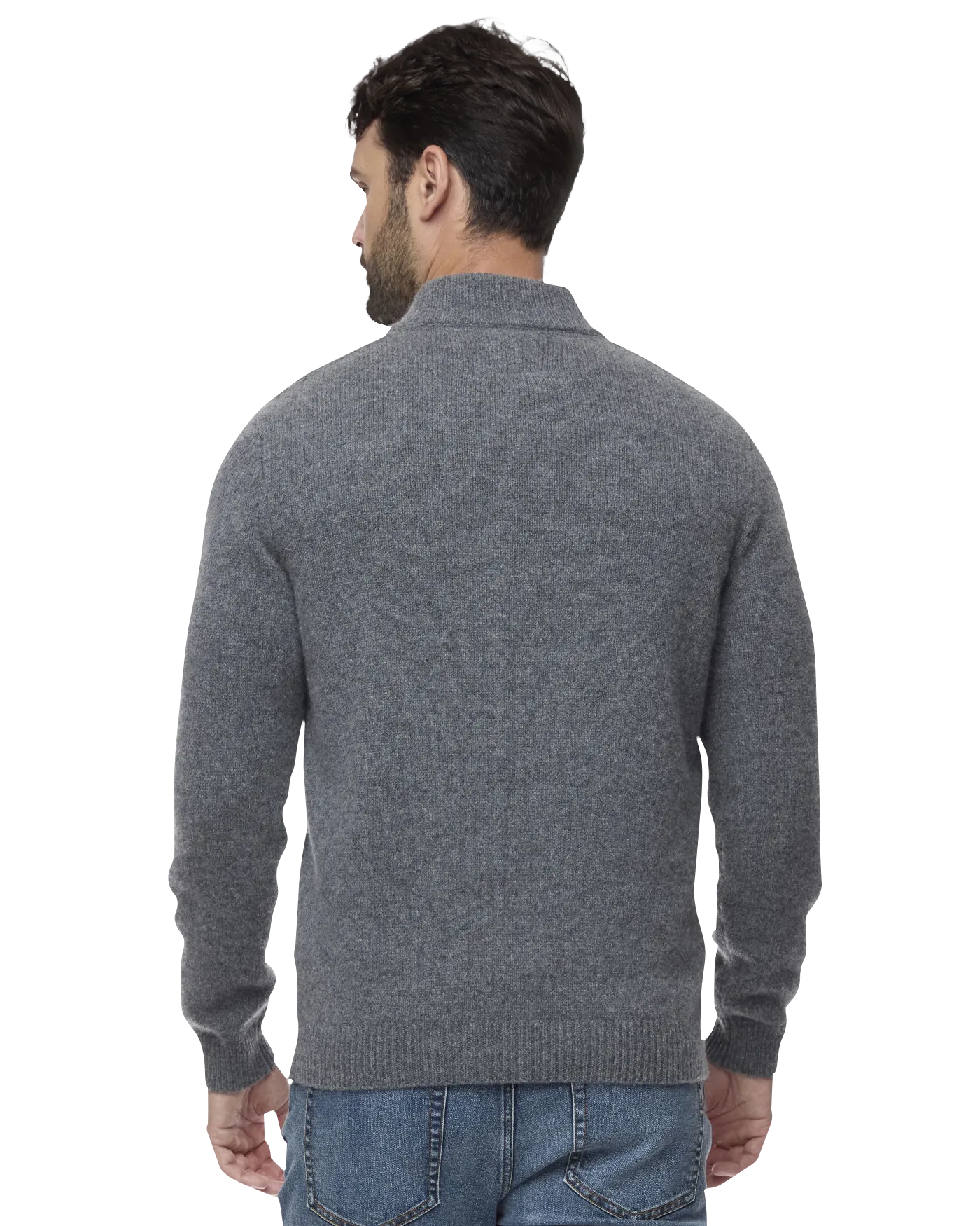 WOODLAND MERINO WOOL 1/4-ZIP SWEATER